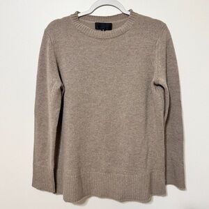 Nili Lotan 100% Cashmere Sweater Size XS oversized relaxed fit beige brown